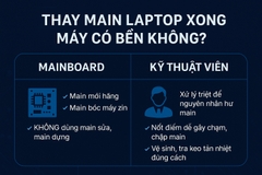 Thay main laptop xong máy có bền không? Giải đáp chi tiết từ Trung Tâm Laptop LD