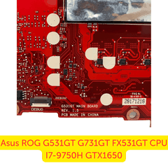 Thay Main Asus ROG G531GT / G731GT / FX531GT i7-9750H GTX1650