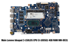 Main Lenovo Ideapad 3-15IIL05 CPU i3-1005G1 4GB RAM NM-D031
