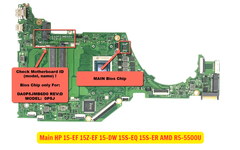 Main HP 15-EF 15Z-EF 15-DW 15S-EQ 15S-ER AMD R5-5500U