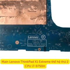 Main Lenovo ThinkPad X1 Extreme thế hệ thứ 2 CPU i7-9750H