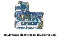 Main HP Probook 440 G2 470 G2 450 G2 LA-B181P i3-5100U