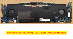 Main Dell XPS 13 7390 2 trong 1 CPU i7-1065G7 Ram 32GB SSD 512GB