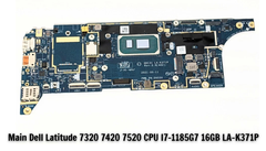 Main Dell Latitude 7320 7420 7520 CPU I7-1185G7 16GB LA-K371P