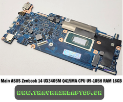Main ASUS Zenbook 14 UX3405M Q415MA CPU U9-185H RAM 16GB