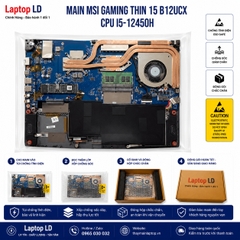 Main MSI Gaming Thin 15 B12UCX | CPU i5 12450H