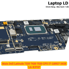 Main Dell Latitude 7320 7420 7520 CPU I7-1185G7 16GB LA-K371P