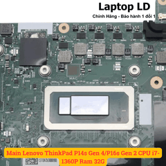 Main Lenovo ThinkPad P14s Gen 4/P16s Gen 2 CPU i7-1360P Ram 32G