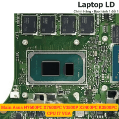Main Asus N7600PC X7600PC V3500P X3400PC K3500PC CPU I7 VGA