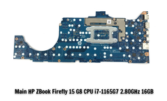 Main HP ZBook Firefly 15 G8 CPU i7-1165G7 2.80GHz 16GB