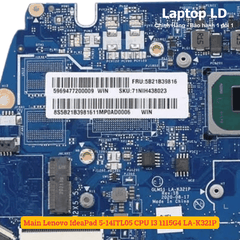 Main Lenovo IdeaPad 5-14ITL05 CPU I3 1115G4 LA-K321P