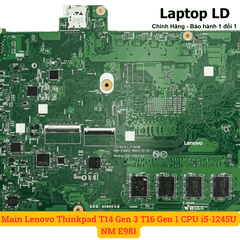 Main Lenovo Thinkpad T14 Gen 3 T16 Gen 1 CPU i5-1245U NM E981