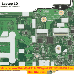 Main Lenovo ThinkPad T14s X13 gen2 CPU i7-1165G7 Ram 8GB NM-D631