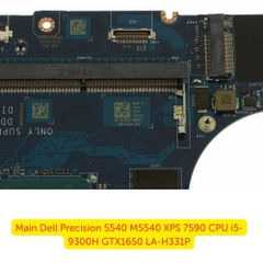 Main Dell Precision 5540 M5540 XPS 7590 CPU i5-9300H GTX1650 LA-H331P