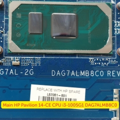 Main HP Pavilion 14-CE CPU i3-1005G1 DAG7ALMB8C0