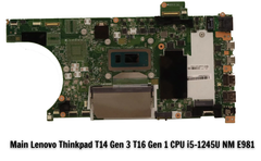 Main Lenovo Thinkpad T14 Gen 3 T16 Gen 1 CPU i5-1245U NM E981