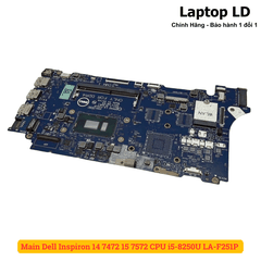 Main Dell Inspiron 14 7472 15 7572 CPU i5-8250U LA-F251P