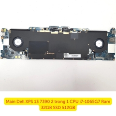 Main Dell XPS 13 7390 2 trong 1 CPU i7-1065G7 Ram 32GB SSD 512GB