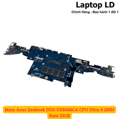 Main Asus Zenbook DUO UX8406CA CPU Ultra 9 285H Ram 32GB