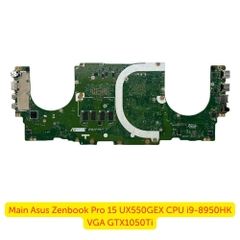 Main Asus Zenbook Pro 15 UX550GEX CPU i9-8950HK VGA GTX1050Ti