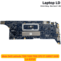 Main Dell Latitude 7320 7420 7520 CPU I7-1185G7 16GB LA-K371P