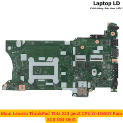 Main Lenovo ThinkPad T14s X13 gen2 CPU i7-1165G7 Ram 8GB NM-D631