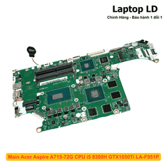 Main Acer Aspire A715-72G CPU i5 8300H GTX1050Ti LA-F951P