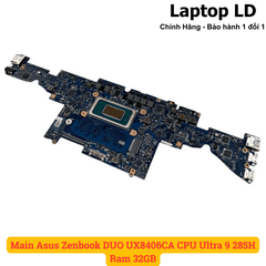 Main Asus Zenbook DUO UX8406CA CPU Ultra 9 285H Ram 32GB