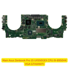 Main Asus Zenbook Pro 15 UX550GEX CPU i9-8950HK VGA GTX1050Ti