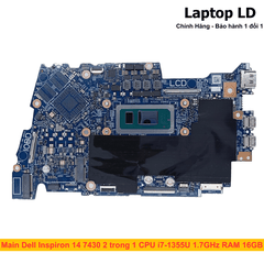 Main Dell Inspiron 14 7430 2 trong 1 CPU i7-1355U 1.7GHz RAM 16GB