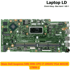 Main Dell Inspiron 5491 5591 CPU i7-10510U VGA MX230 17859-1