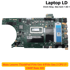 Main Lenovo ThinkPad P14s Gen 4/P16s Gen 2 CPU i7-1360P Ram 32G