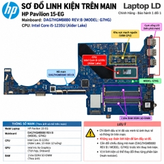 Main HP Pavilion 15-EG / CPU i5-1235U | DAG7HGMB8B0