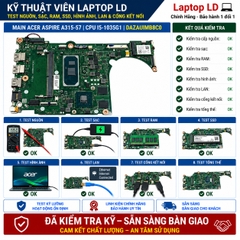Test kiểm tra main Acer Aspire A315-57 i5-1035G1