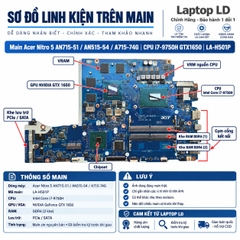 Main Acer Nitro 5 AN715-51 / AN515-54 / A715-74G / CPU i7-9750H GTX1650 LA-H501P
