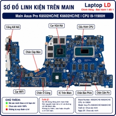 Main Asus Pro K6502HC/HE K6602HC/HE | CPU i9-11900H