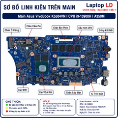 Main Asus VivoBook K5504VN | CPU i9-13900H A350M