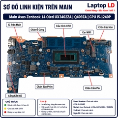 Main Asus Zenbook 14 Oled UX3402ZA | Q409ZA | CPU I5-1240P
