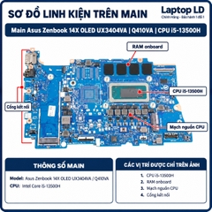 Main Asus Zenbook 14X OLED UX3404VA | Q420VA | CPU i5-13500H