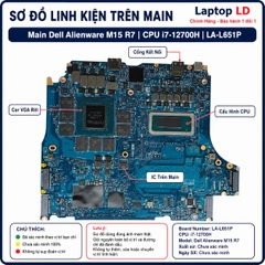 Main Dell Alienware M15 R7 | CPU i7-12700H | LA-L651P