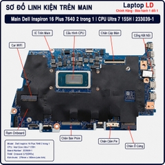 Main Dell Inspiron 16 Plus 7640 2 trong 1 | CPU Ultra 7 155H 233039-1