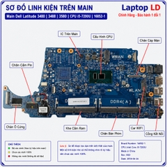 Main Dell Latitude 3480 | 3488 | 3580 | CPU i5-7200U | 16852-1