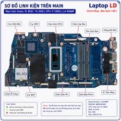 Main Dell Vostro 15 3530 | 14 3430 | CPU i7-1355U | LA-M368P