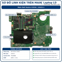 Tổng thể mainboard Dell Vostro V3550 mã 10425-1