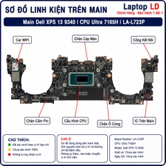 Main Dell XPS 13 9340 | CPU Ultra 7165H | LA-L723P