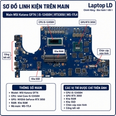 Main MSI Katana GF76 | CPU i5-12450H | RTX3050 MS-17L4