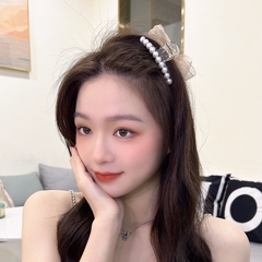 Kẹp tóc càng cua nơ nhỏ hai mặt đính đá ngọc nhiều kiểu T5-18