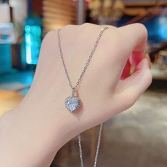 Dây chuyền hình tim đính zircon tinh xảo VV35