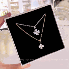 Dây chuyền đính đá hình hoa CT35