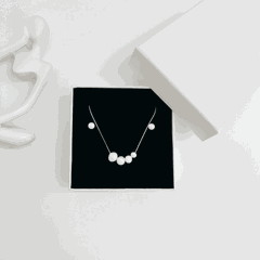Bộ trang sức Thép Titan phối ngọc trai nhân tạo khuyên nụ SET37